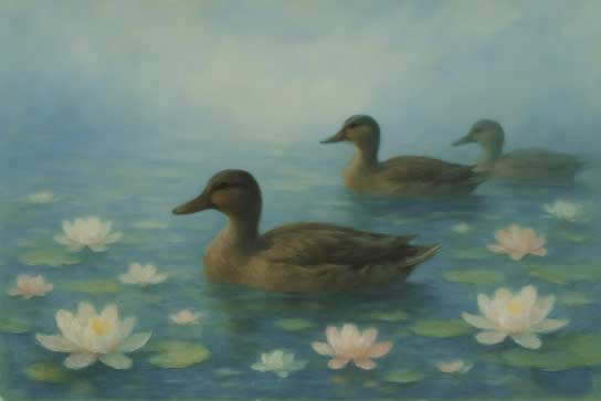 Duck Painting for Northeast Artwork on Canvas