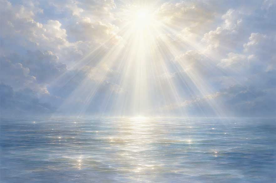 Divine Light Rays Wall Art for Higher Consciousness