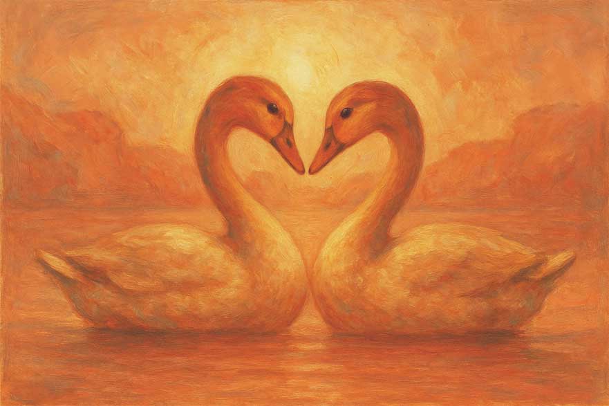 Duck Painting Vastu Wall Art for Love & Togetherness in Southwest