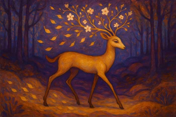 Modern Canvas Prints of Deer for West Vastu Wall Décor