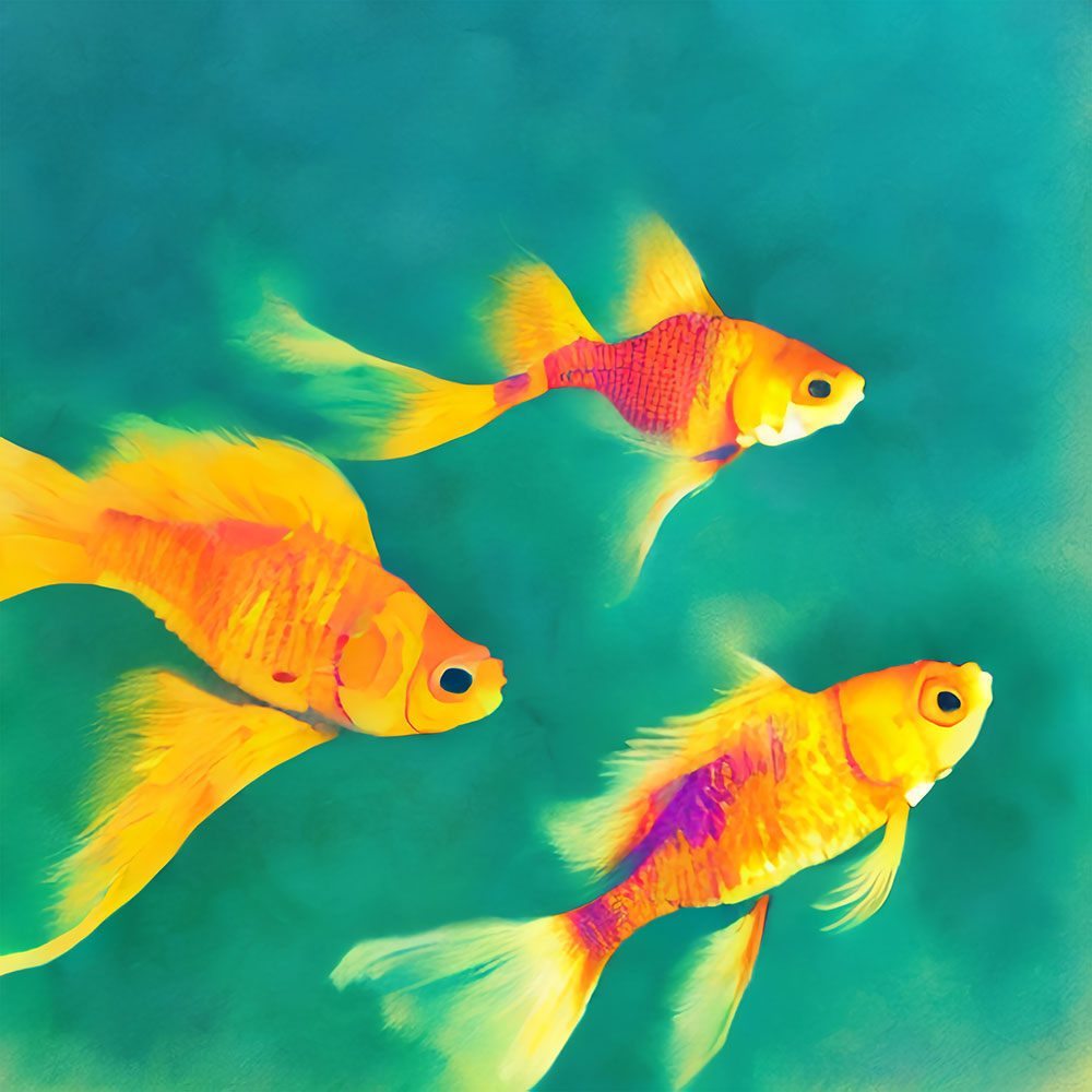 Fengshui Gold Fish Painting