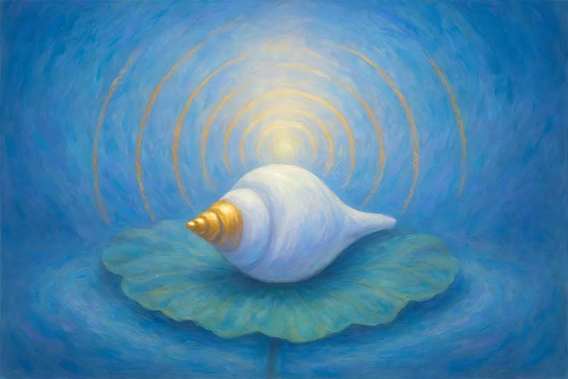 Conch Shell Wall Art for Healing & Positive Energy