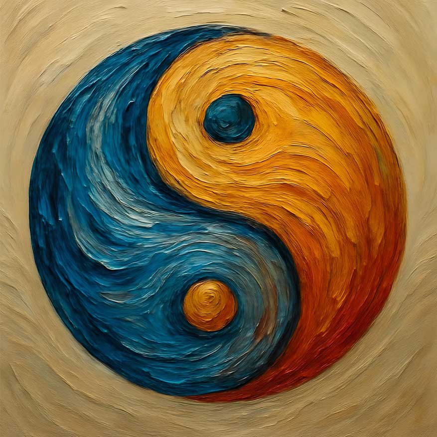 Yin Yang Balance ( Tai Chi)Wall Art for inner balance and  peace 