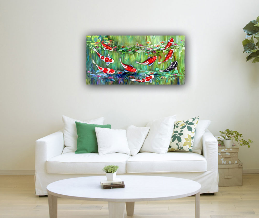 Feng Shui Koi Fish Painting