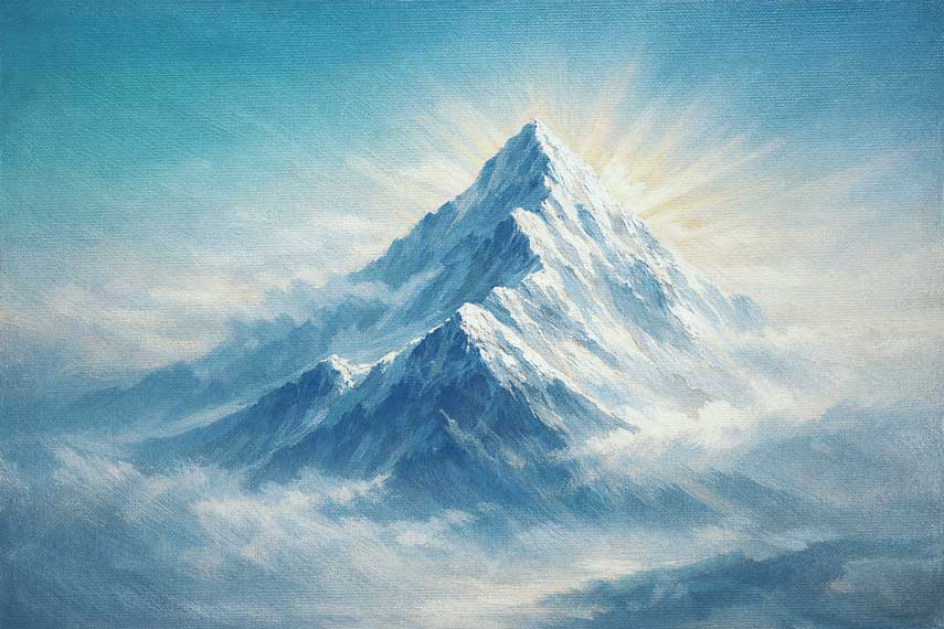 Mountain Peak Wall Art for Clarity of Vision & Higher Perspective 
