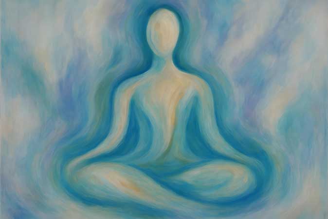 Meditation Art for Northeast Direction Vastu Canvas Wall Painting