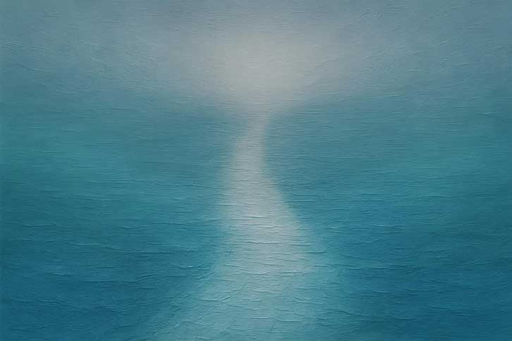 Vastu Painting of Abstract Light Path for Prosperity and Growth in North
