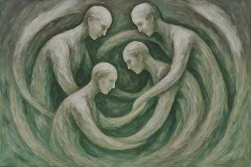 Abstract Wall Art of Teamwork  for Networking & Communication in Northwest