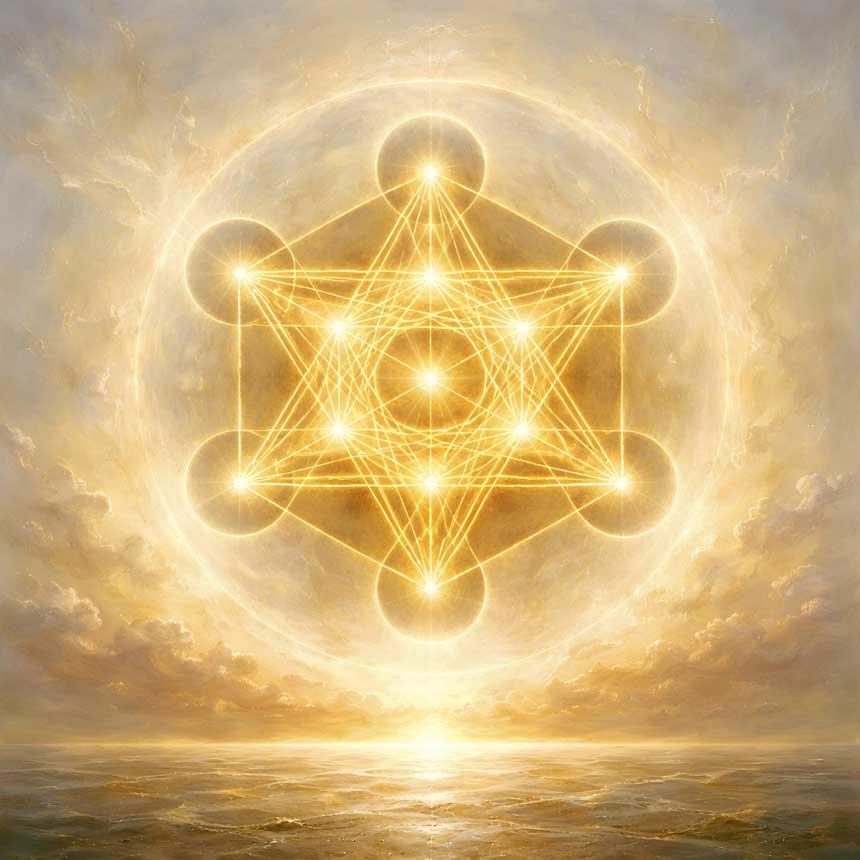 Sacred Geometry Wall Art for  Divine Energy Balance 