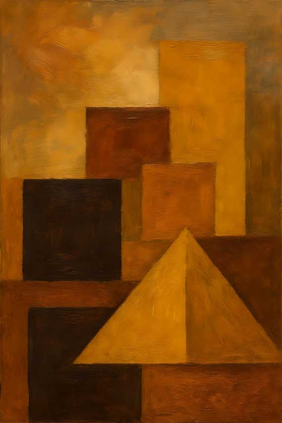 Abstract Wall Art for Southwest Wall Symbol of Strength