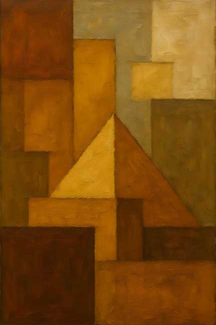 Modern Abstract Wall Art for Inner Stability Southwest Vastu Decor