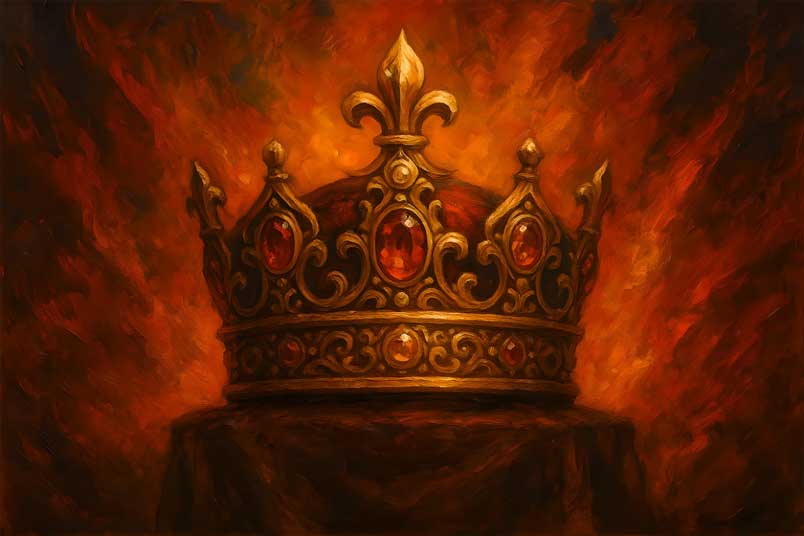 Crown Vastu Painting for Fame and Recognition in South