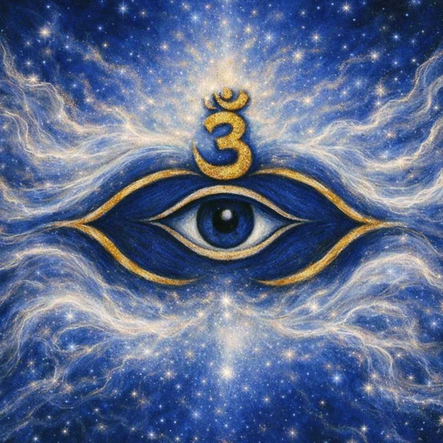 Third Eye (Ajna) Wall Art for Awakining Intuition and Spiritual Insight